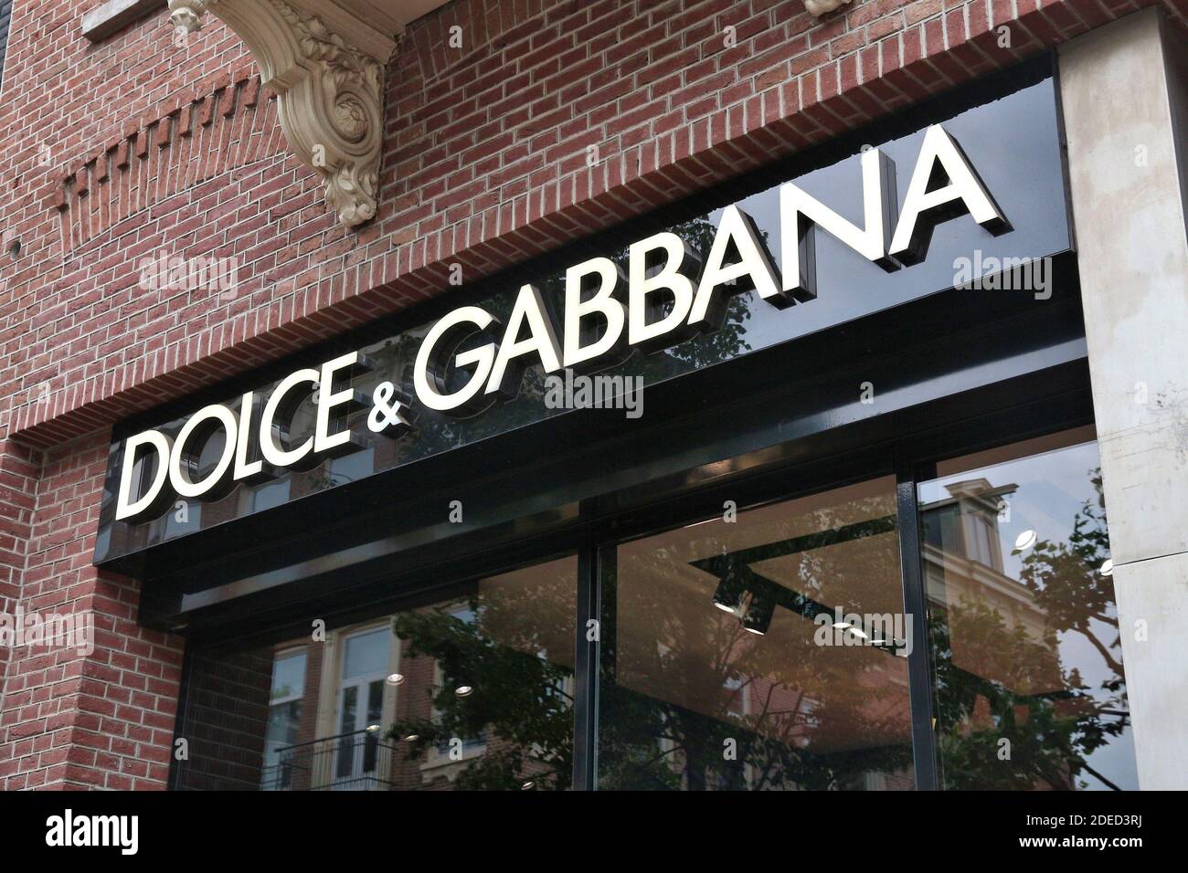 AMSTERDAM, NETHERLANDS - JULY 10, 2017: Dolce Gabbana fashion shop at P.C.  Hooftstraat in Amsterdam. Pieter Cornelis Hooftstraat is the ultimate upsca  Stock Photo - Alamy