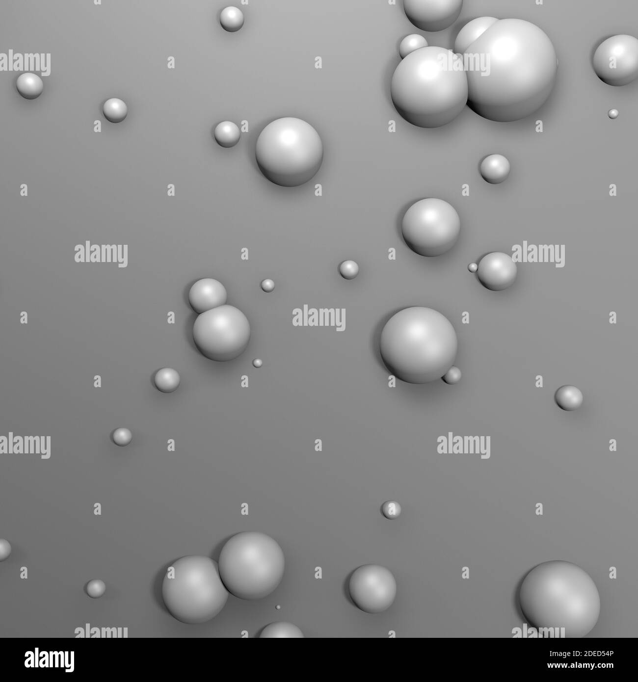 Colorful spheres floating, realistic illustration. 3D Render Stock ...