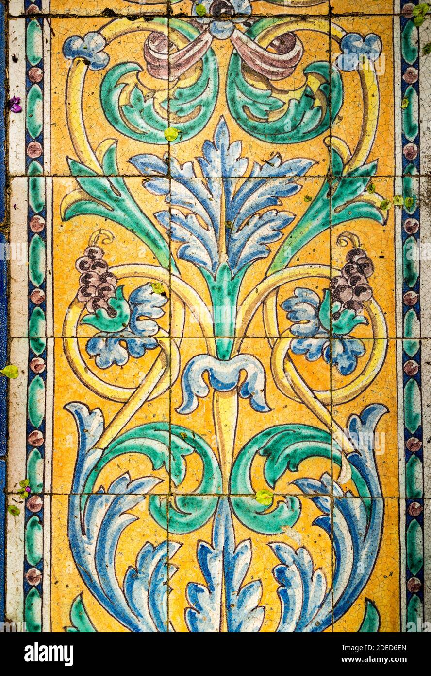 Ceramic tiles design vintage Stock Photo Alamy