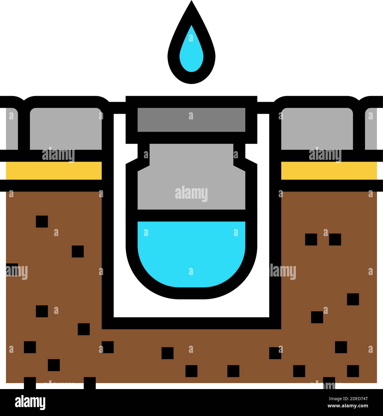 drainage system road color icon vector illustration Stock Vector Image ...