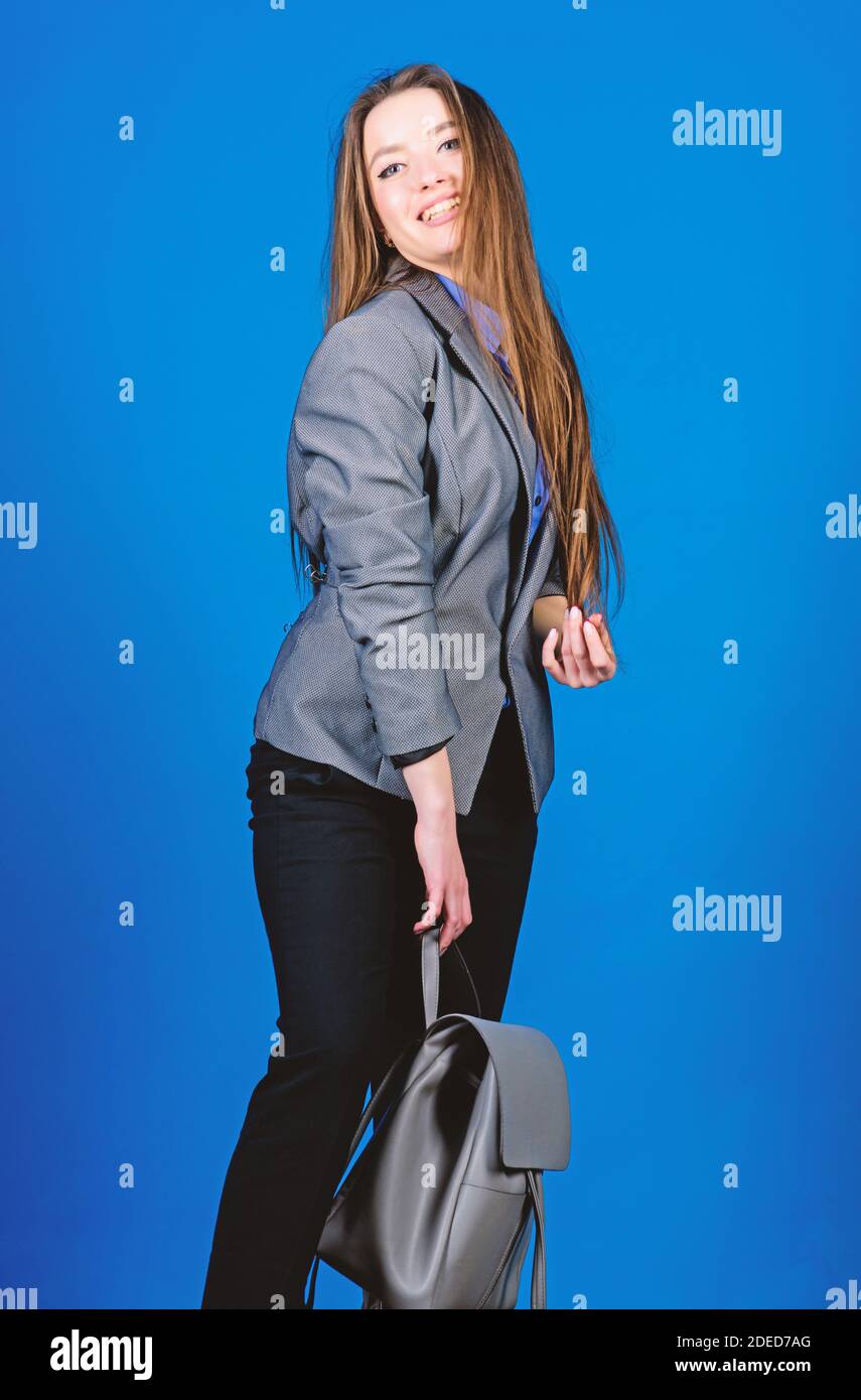 leather smart backpack