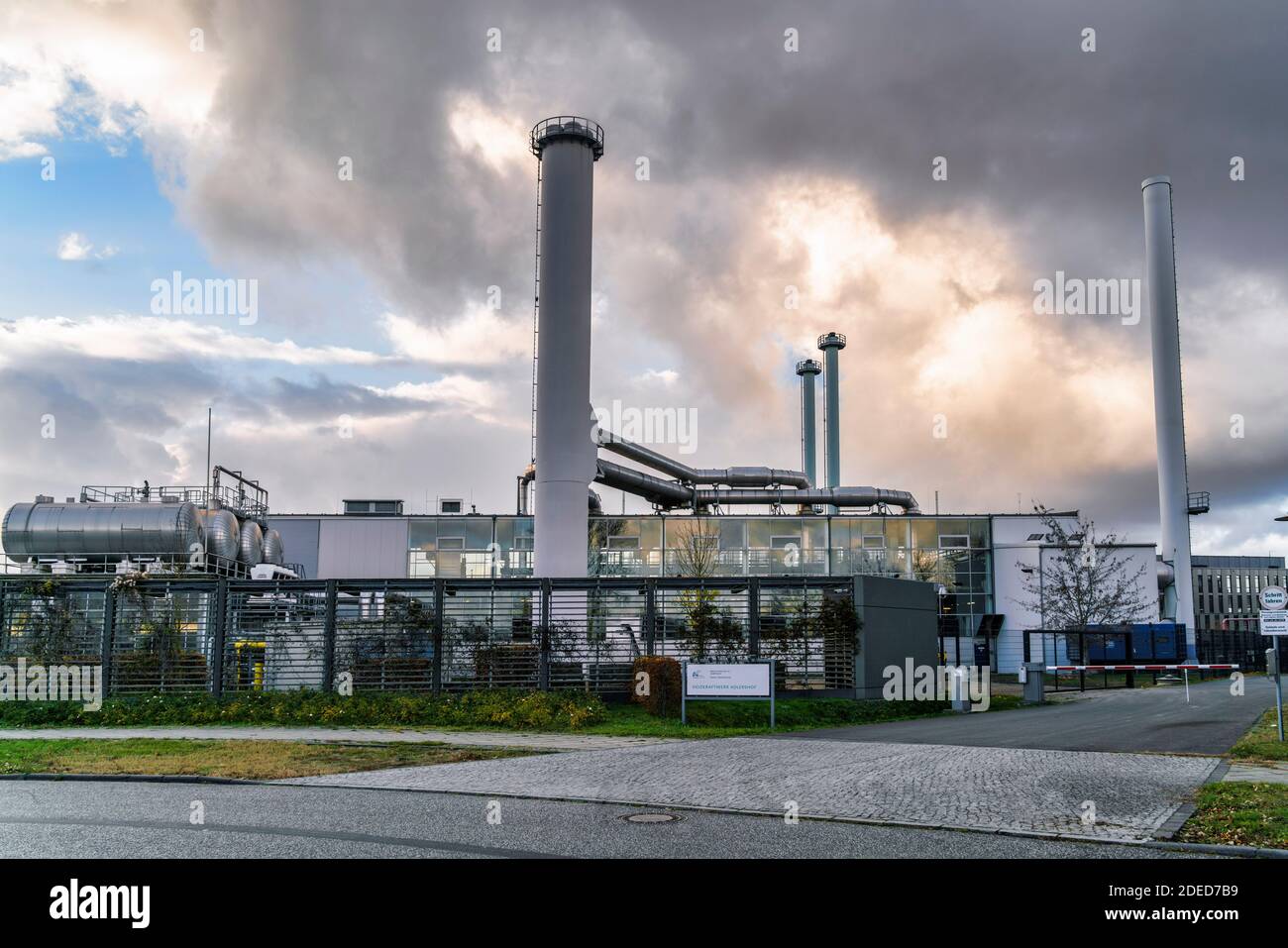 BTB Kraftwerk Adlershof, Heizkraftwerk, Fernwärmenetz, Stock Photo