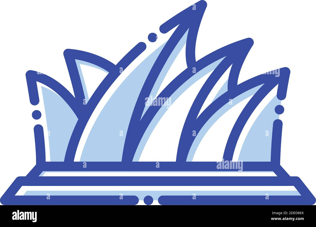 Sydney Opera House, Australia, Sydney Opera, landmark fully editable vector icons Stock Vector