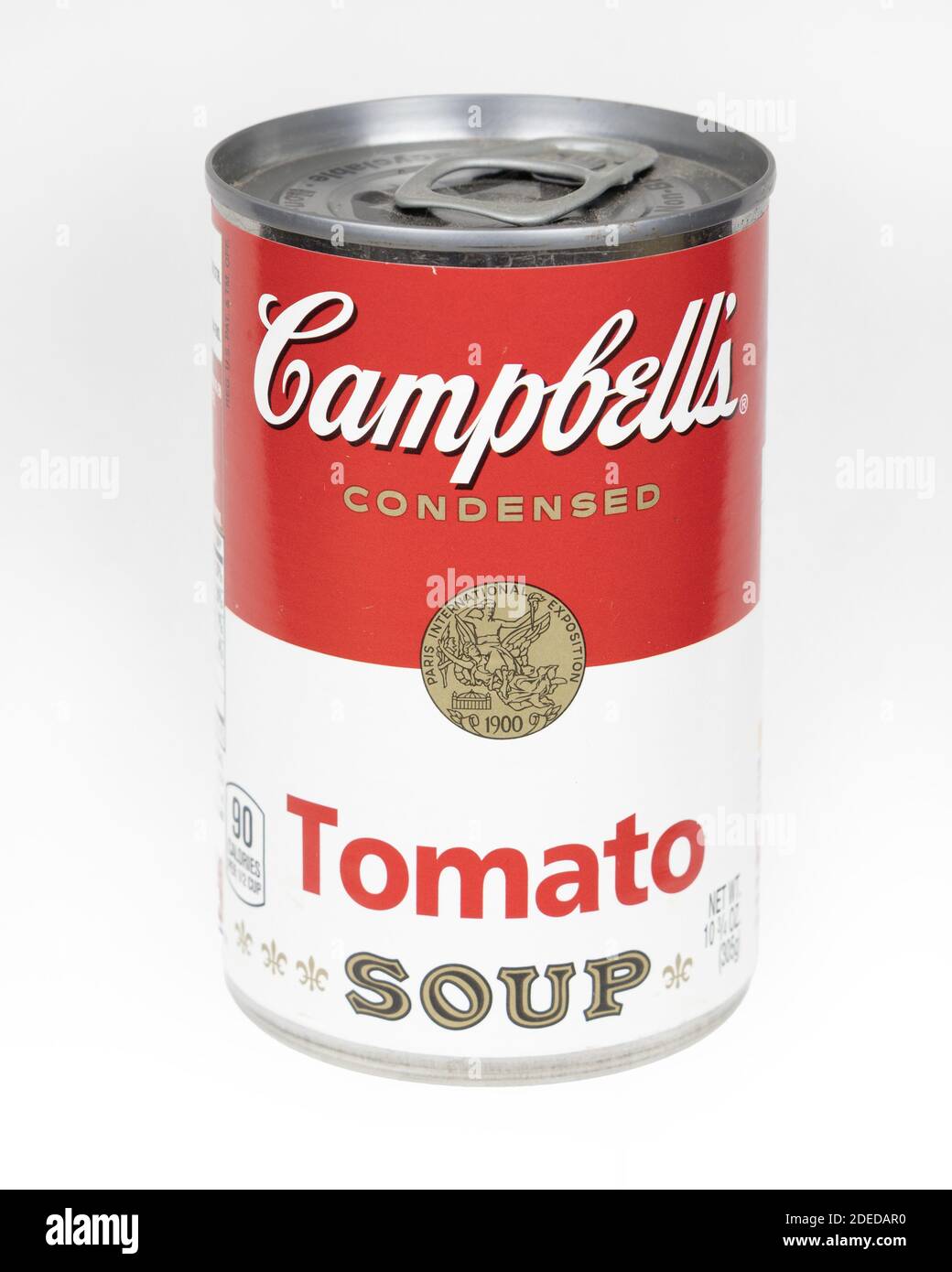 SABADELL, SPAIN-NOVEMBER 30, 2020: Can of Campbell's Tomato Soup, 2020 design Stock Photo