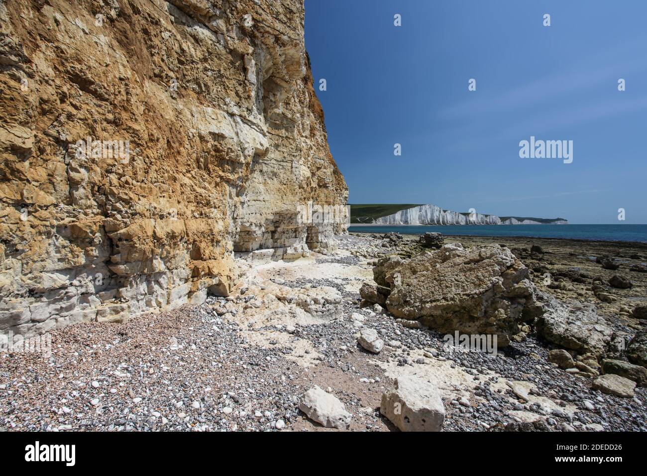 Sussex's only undeveloped river estuary  contains  the south coast's most intriguing landscapes, protected by the NT, Country Park and SSSI systems. Stock Photo