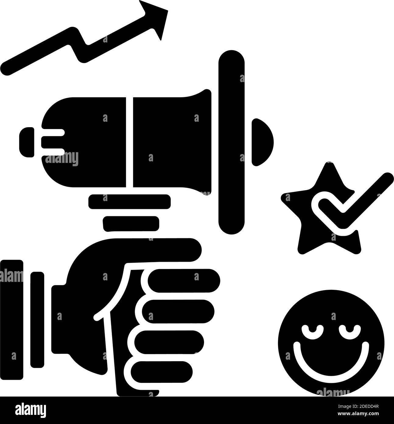 Advertising business black glyph icon Stock Vector Image & Art - Alamy
