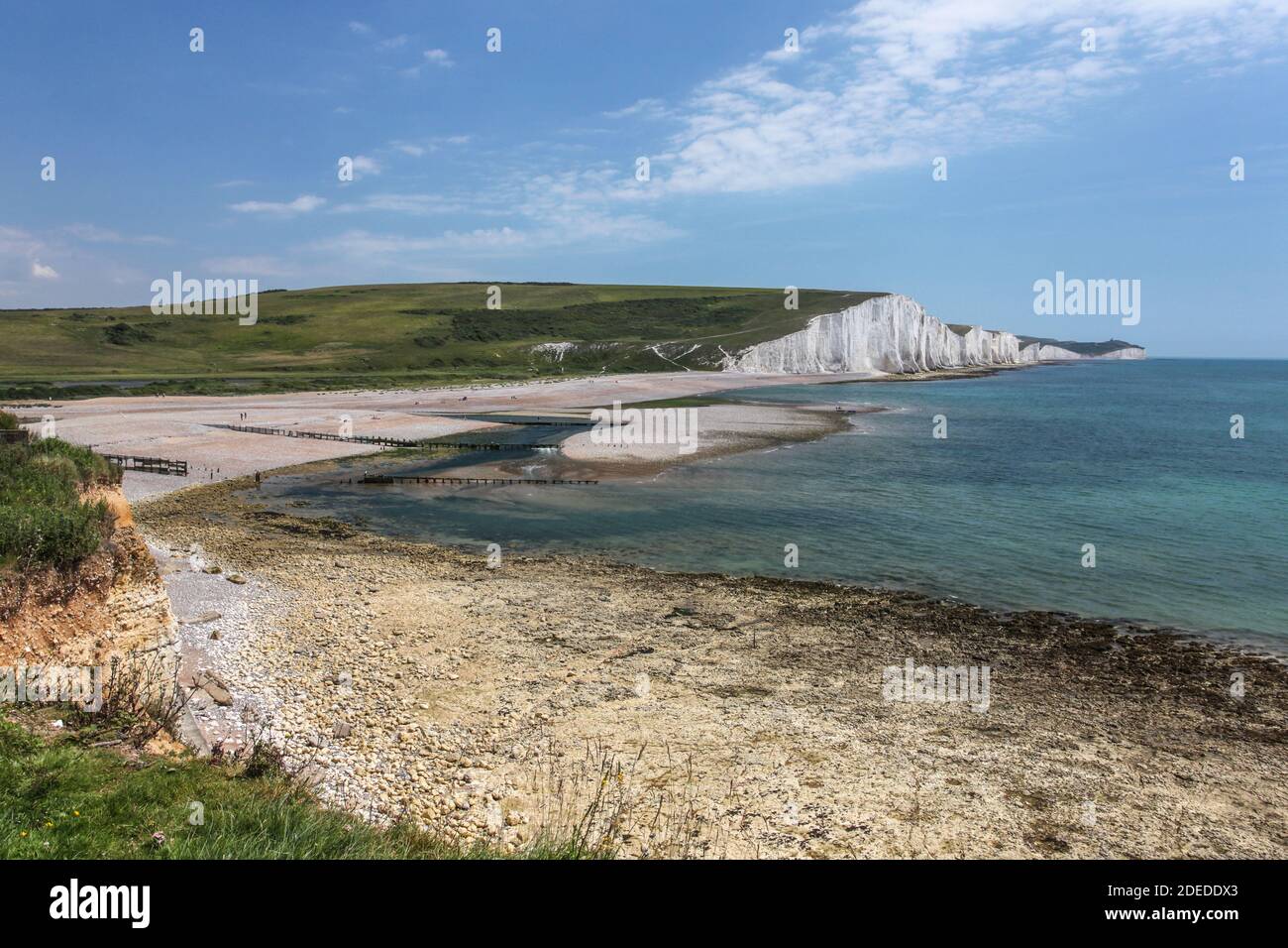 Sussex's only undeveloped river estuary  contains  the south coast's most intriguing landscapes, protected by the NT, Country Park and SSSI systems. Stock Photo