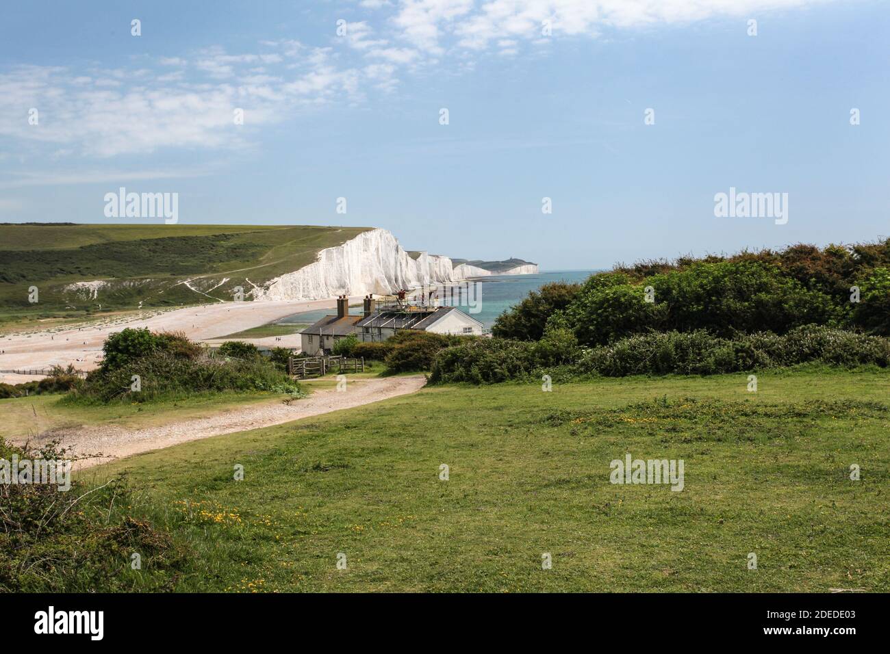 Sussex's only undeveloped river estuary  contains  the south coast's most intriguing landscapes, protected by the NT, Country Park and SSSI systems. Stock Photo