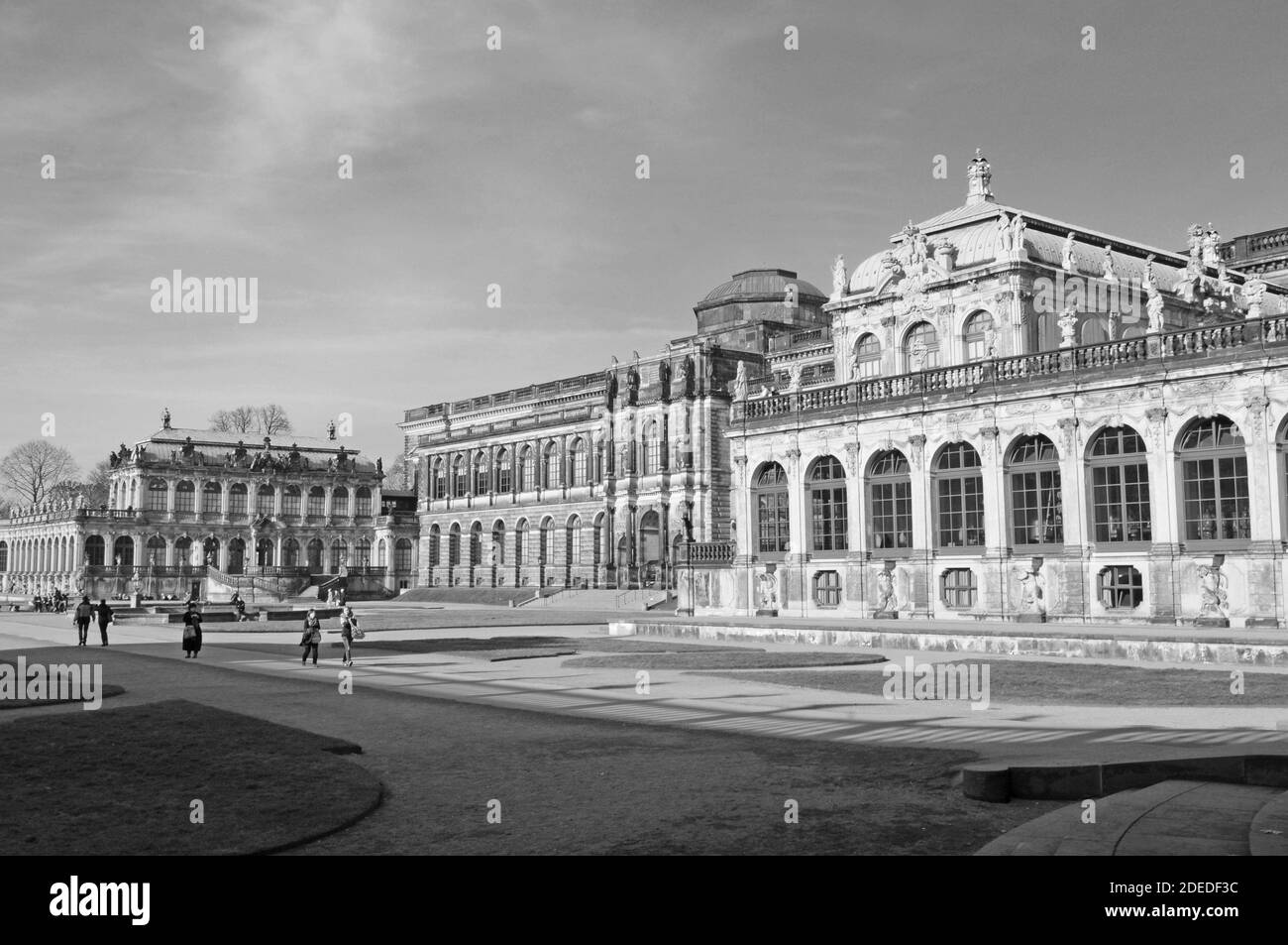 The Zwinger in Dresden city belongs to Germany’s most important late barock buildings Stock Photo