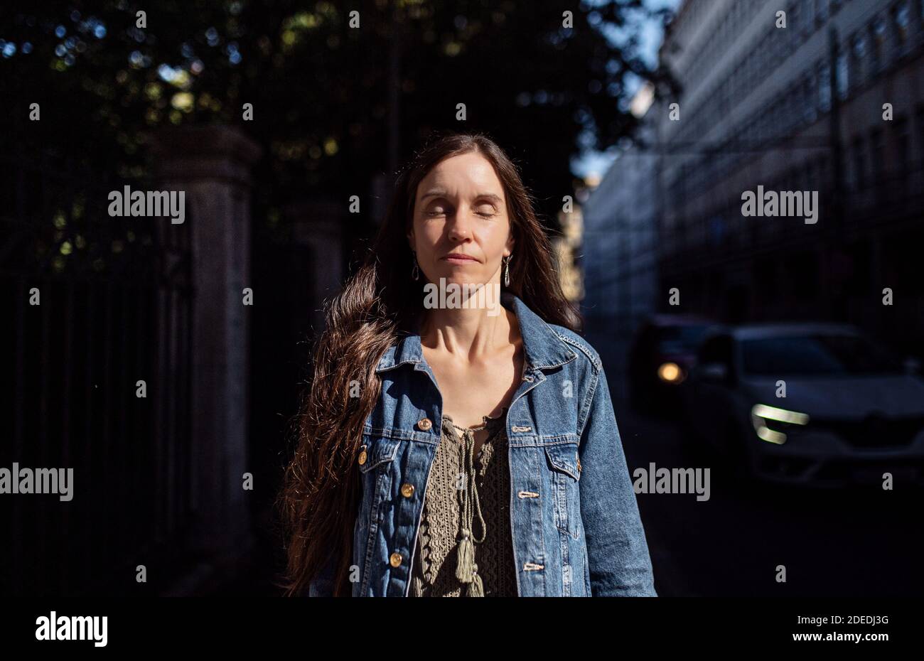 Mature woman standing street hi-res stock photography and images - Alamy