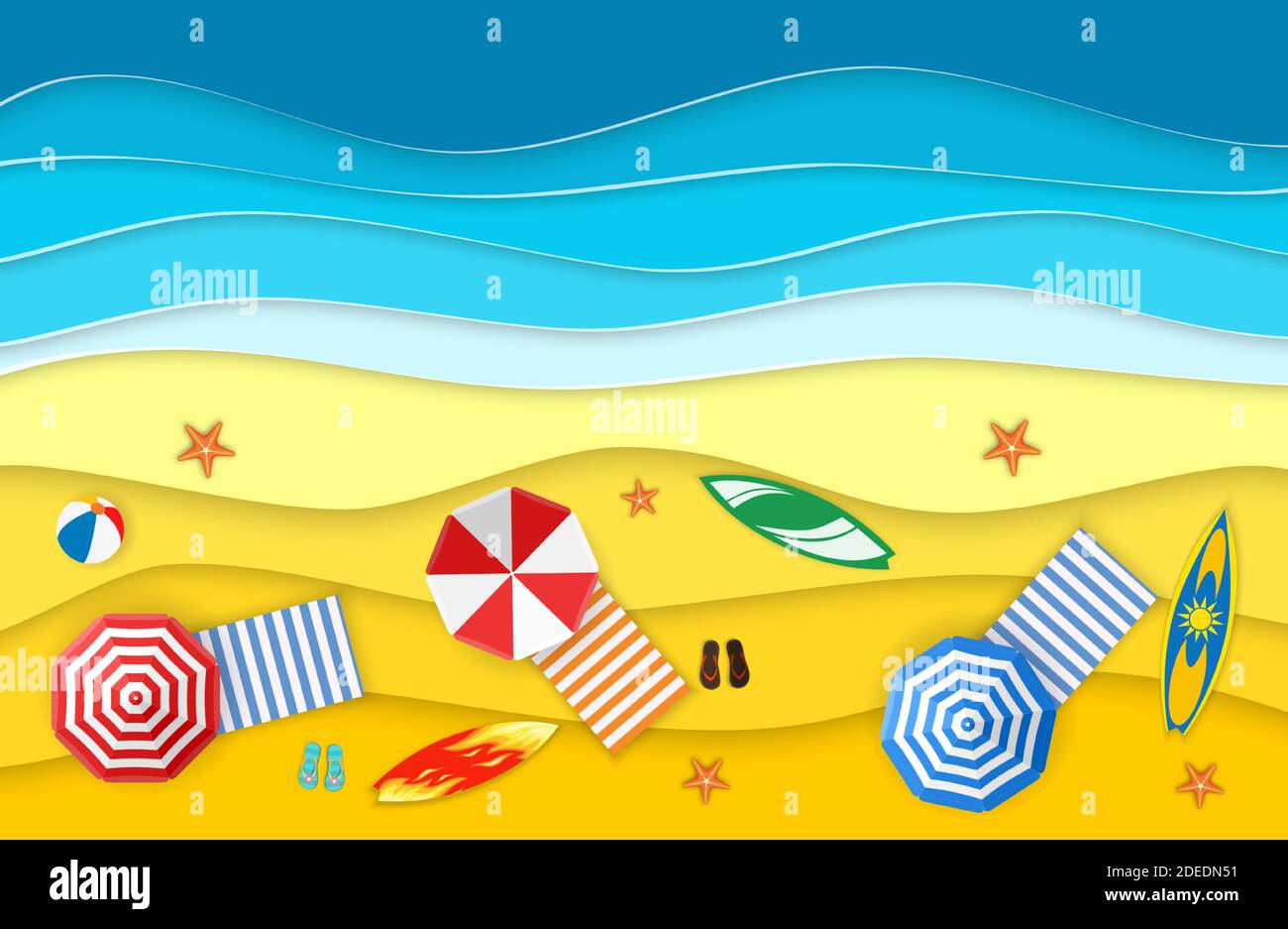 Sea landscape with beach Stock Vector Image & Art - Alamy