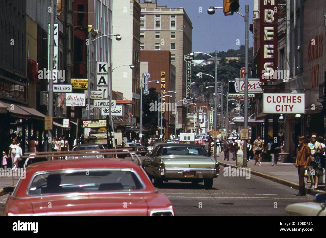 1970s Photo (1973) Capitol Street is the main drag in Charleston West