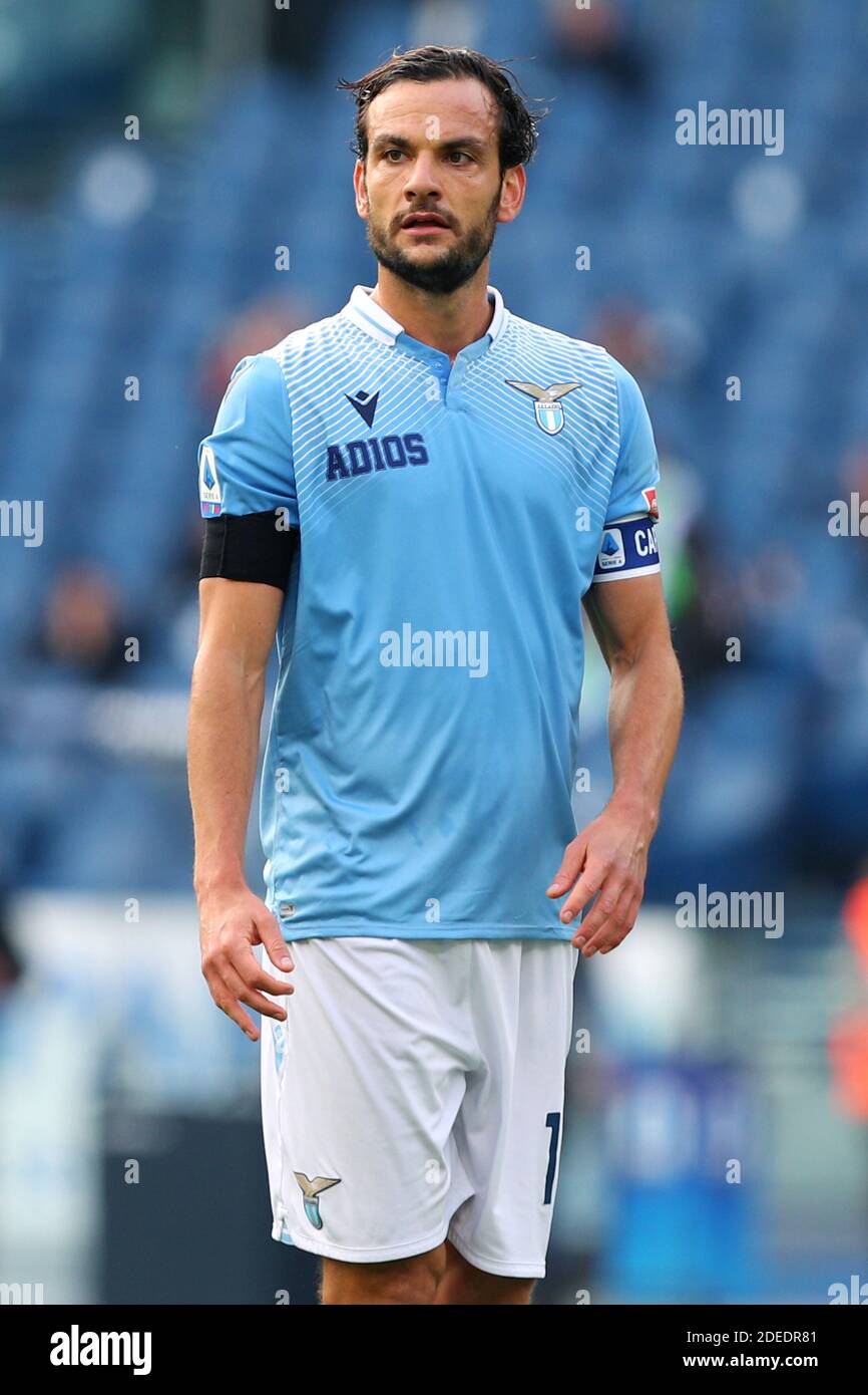Marco Parolo of Lazio reacts during the Italian championship Serie A football match between SS Lazio and Udinese Calcio on  / LM Stock Photo