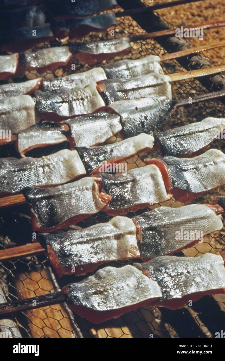 1970s Photos (1972) Salmon bake; fundraising affair for community of