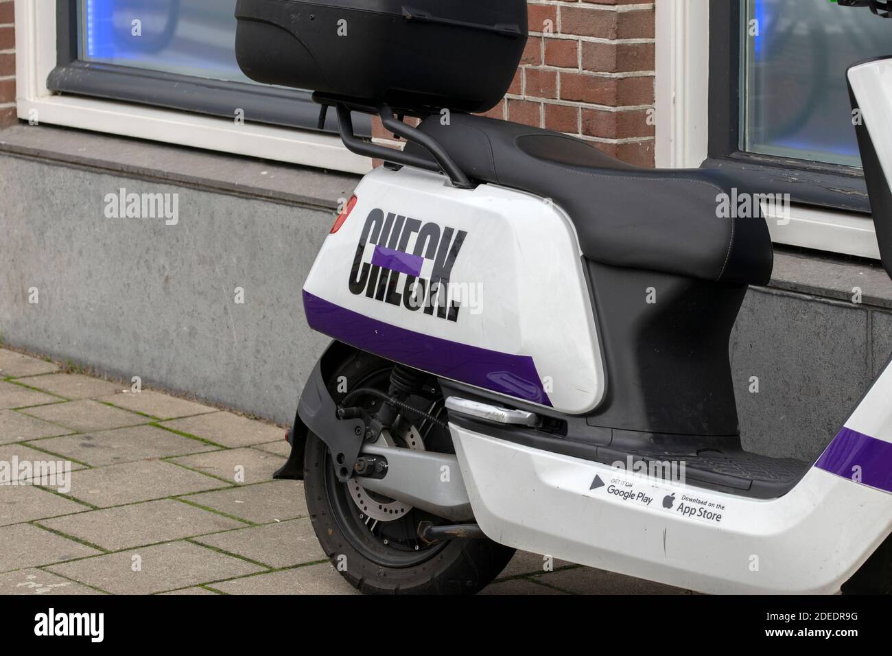 Check Rental Scooter At Amsterdam The Netherlands 27-11-2020 Stock Photo -  Alamy