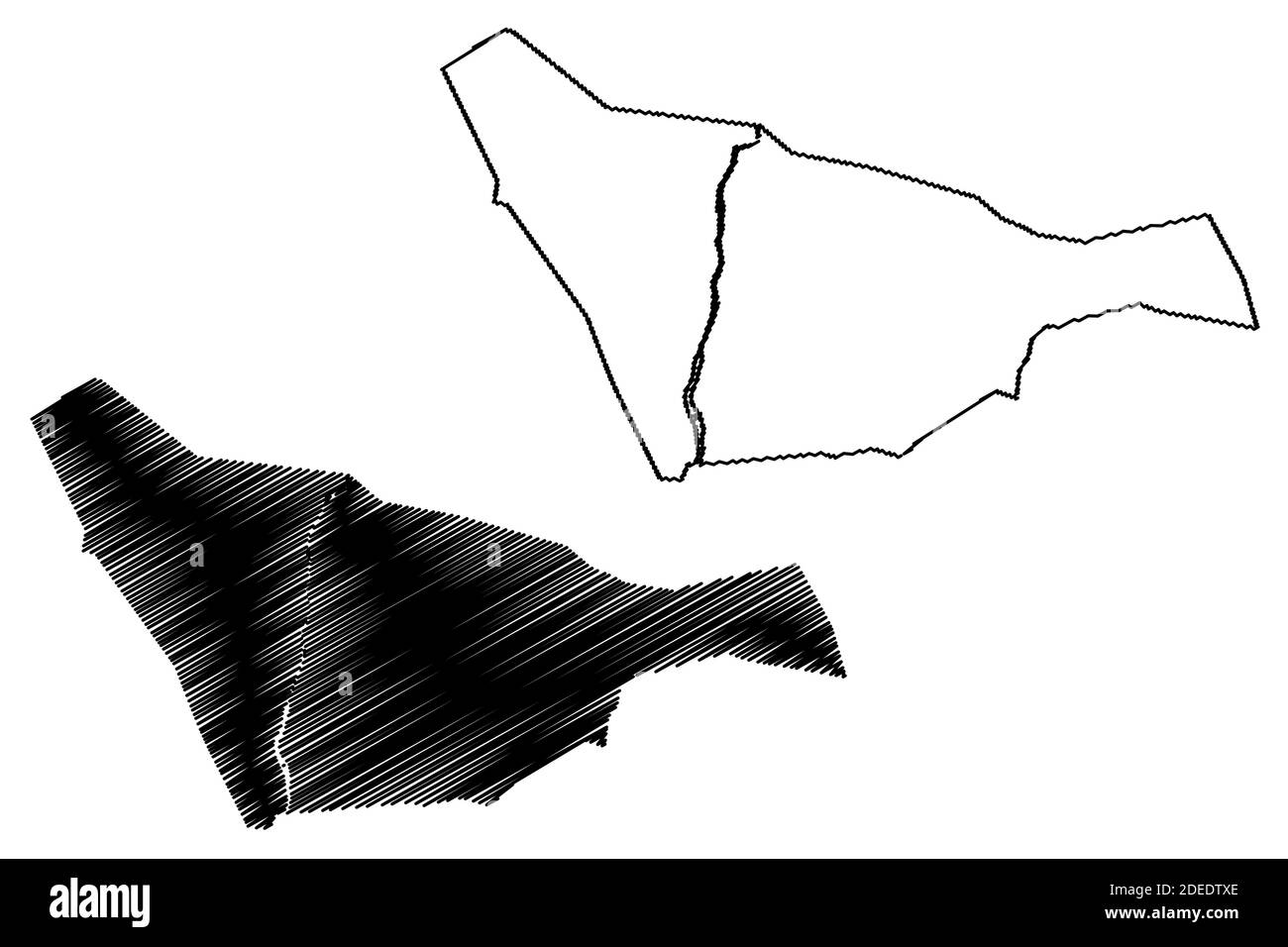 Khartoum state (Republic of the Sudan, North Sudan) map vector