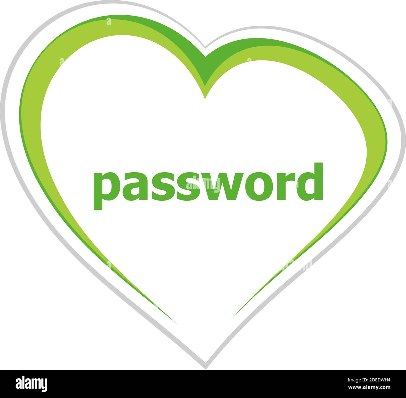 Text password. security concept Stock Photo