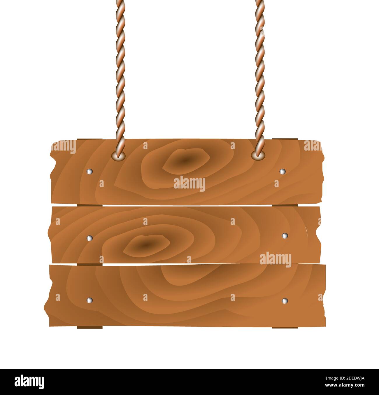 Wooden sign on rope, vector Stock Vector Image & Art - Alamy