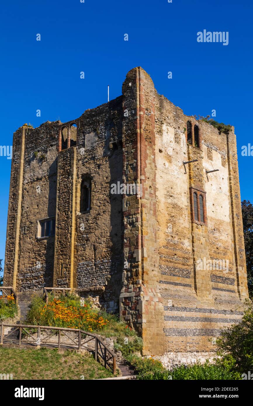 England, Surrey, Guildford, Guildford Castle Stock Photo