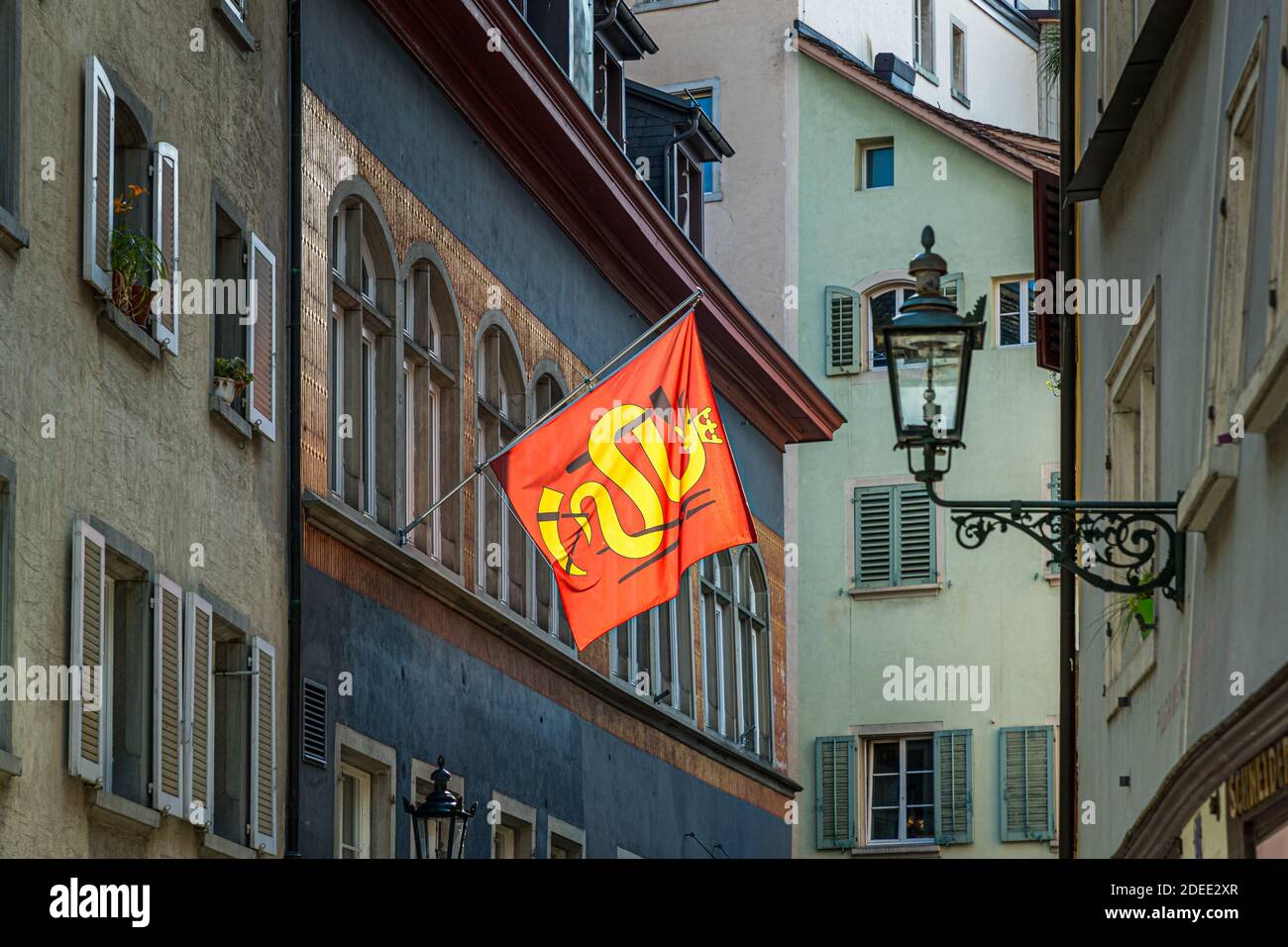 Guild house zur Schmiden in Zurich, Switzerland Stock Photo