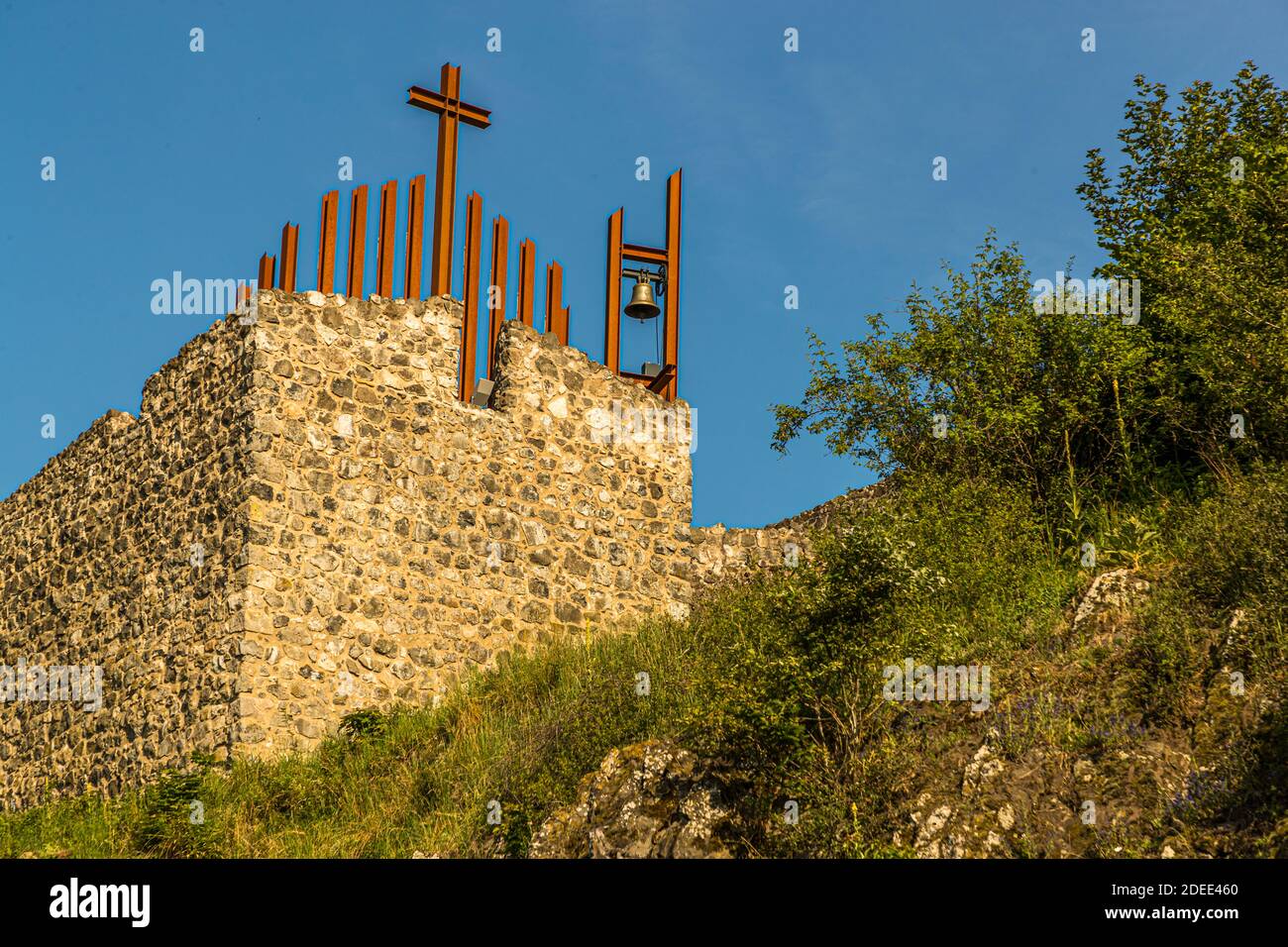 Reconstructed chapel of Waldeck-Castle in Kemnath-Waldeck, Germany Stock Photo