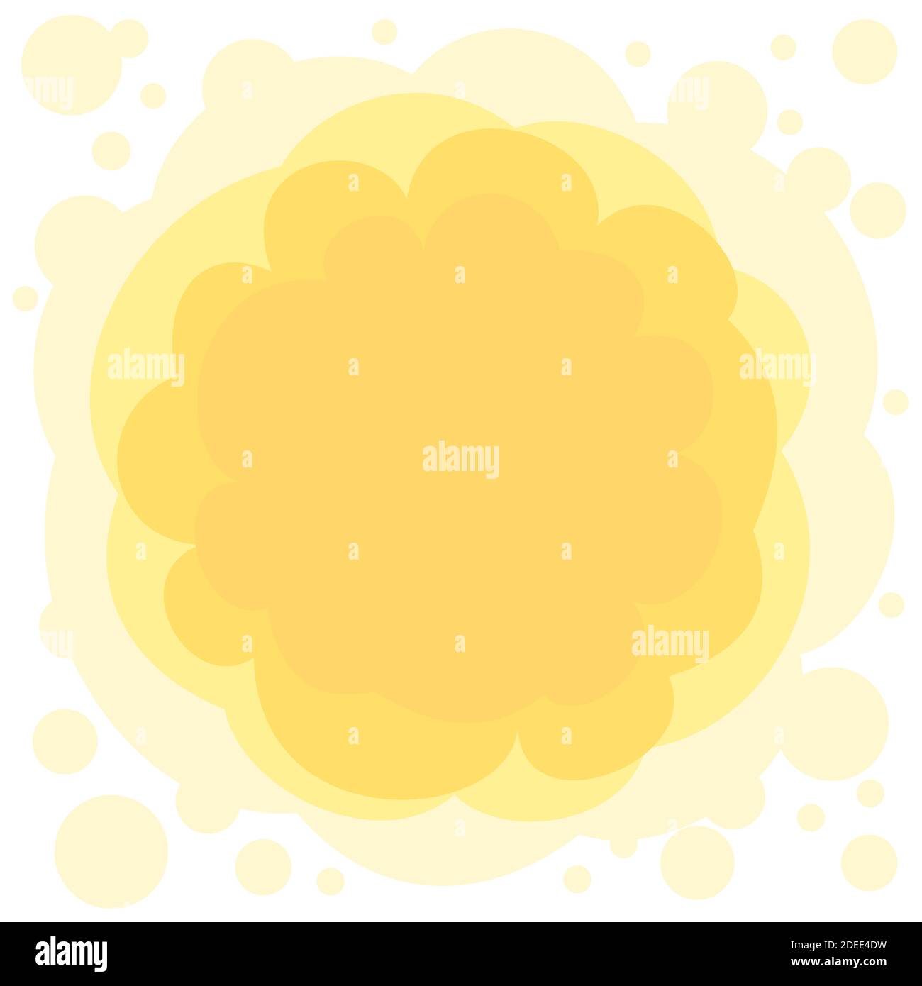 Soft Rounded Cloud Abstract background. Cartoon flat style. Soft rounded clouds ...