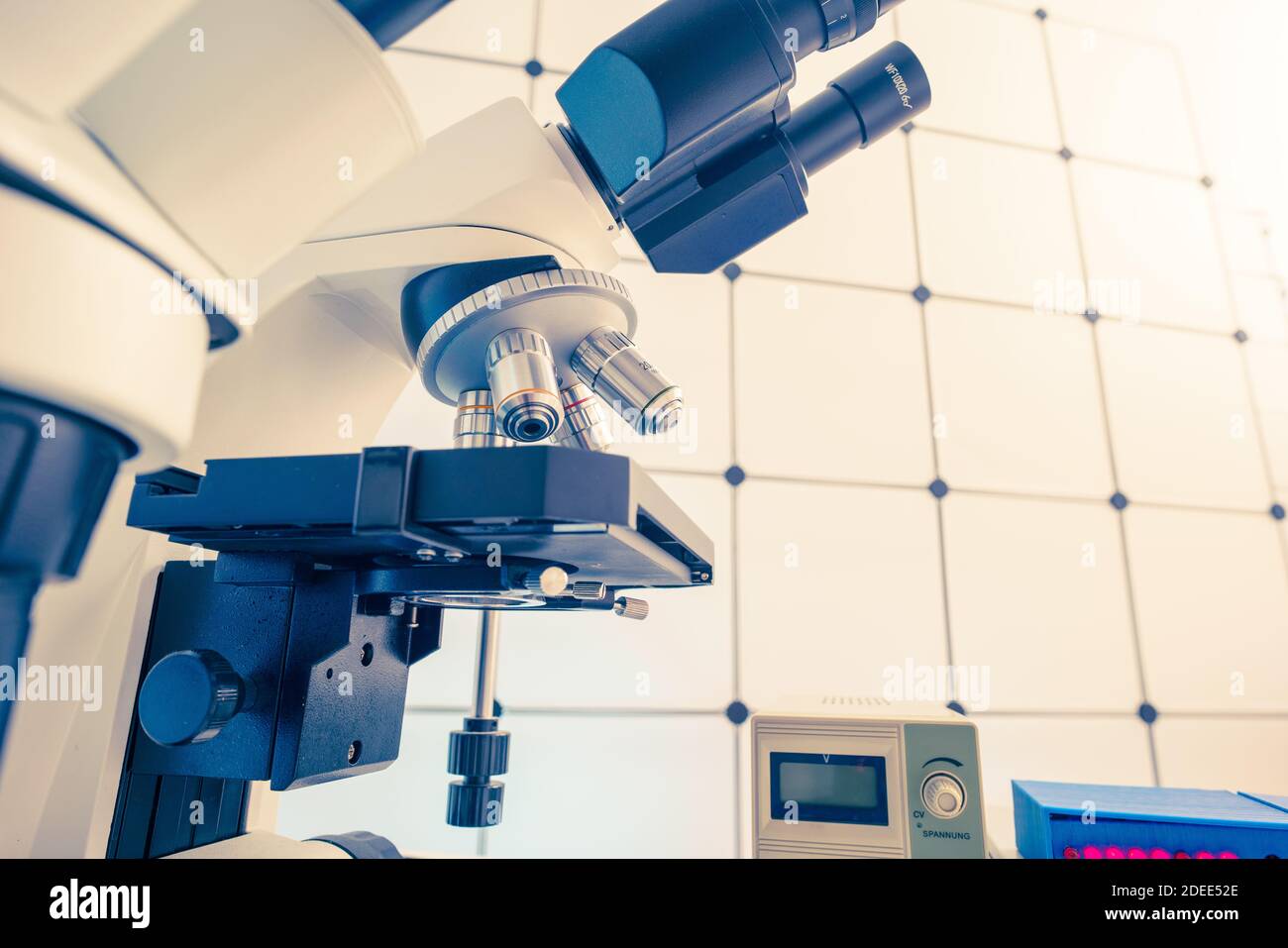 Measuring instruments in a modern physics research laboratory. High quality photo Stock Photo