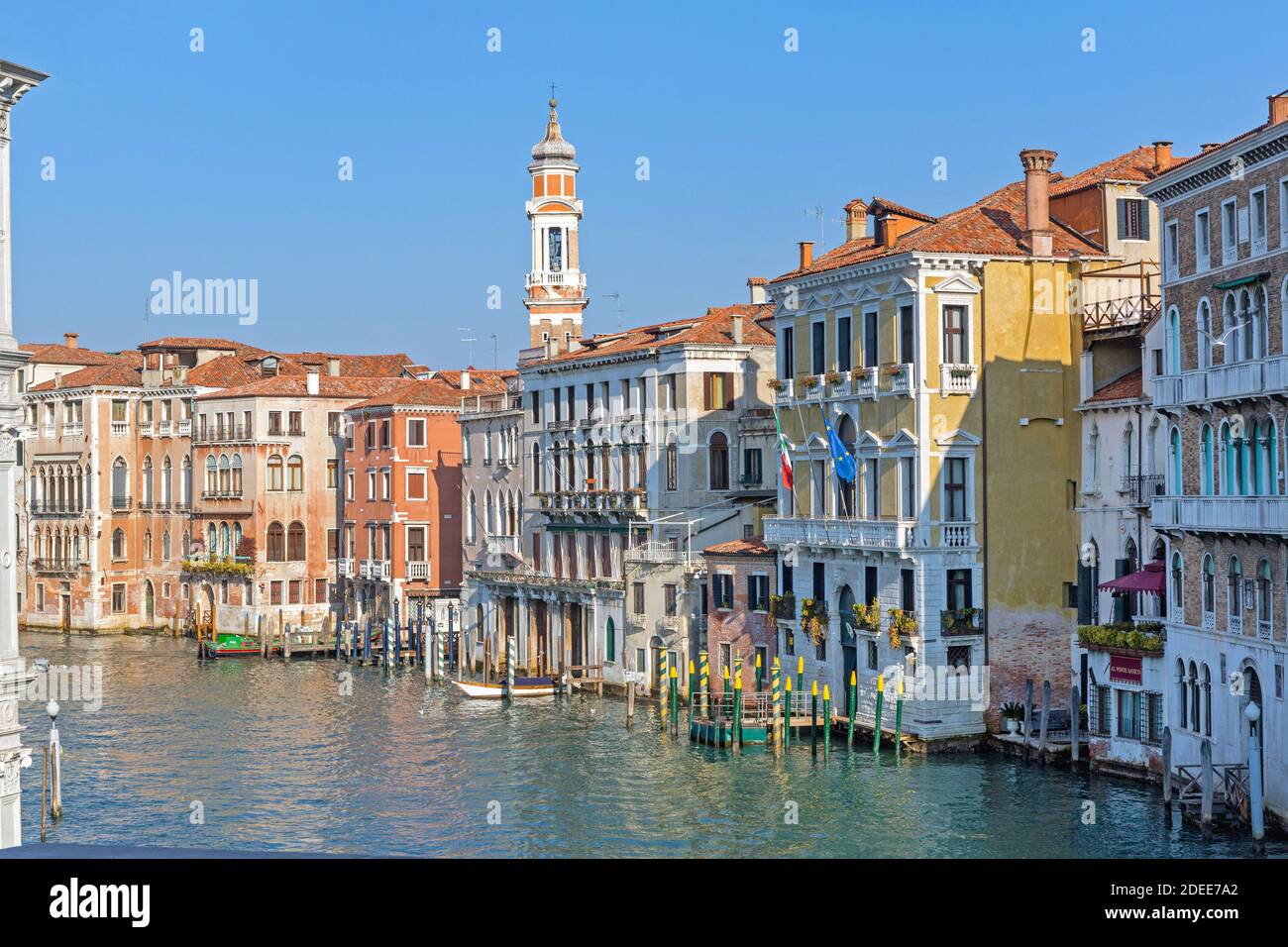 Houses at Grand Canal Venice View From Rialto Bridge Stock Photo - Alamy