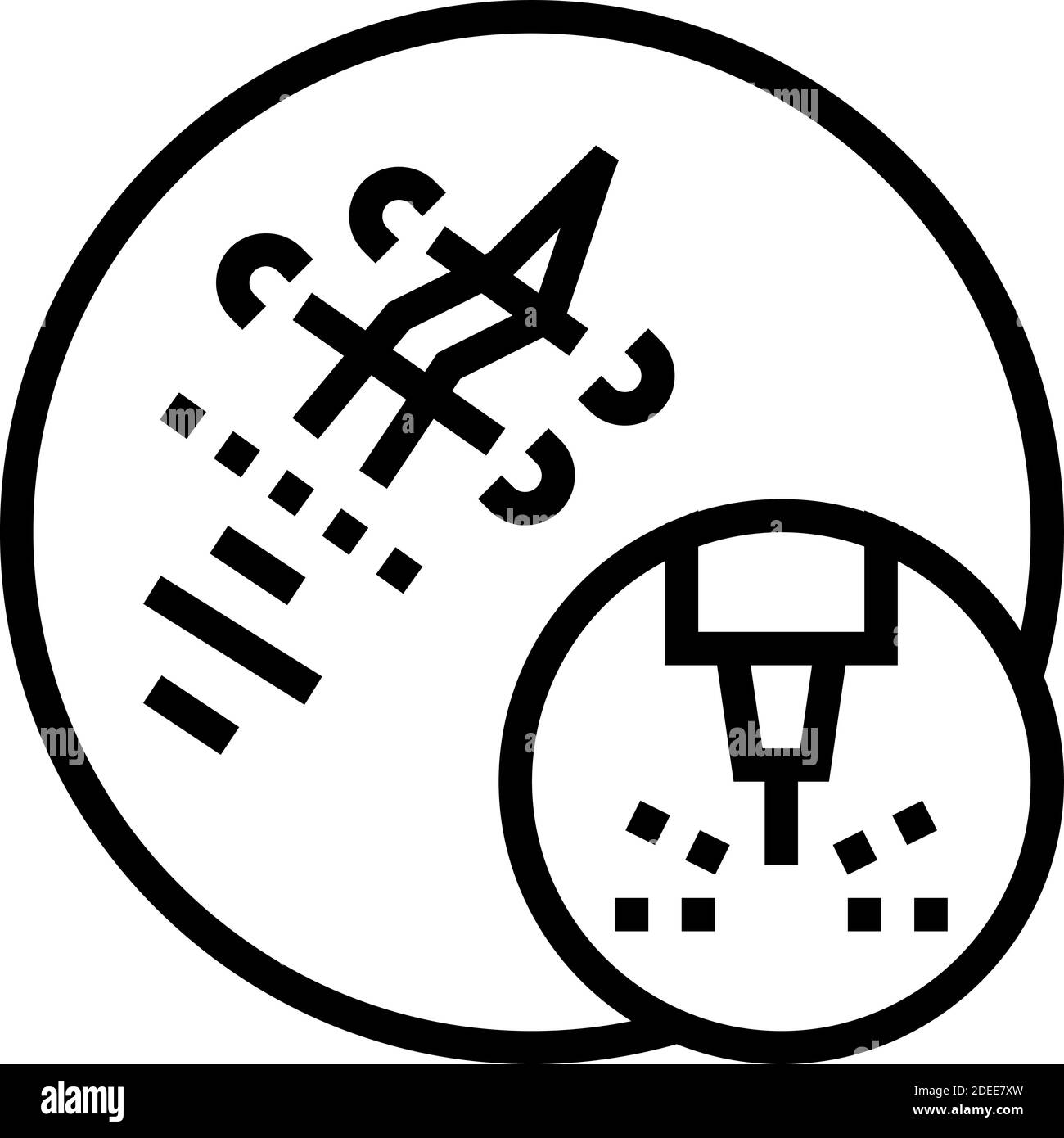 scar removal laser line icon vector illustration Stock Vector Image ...