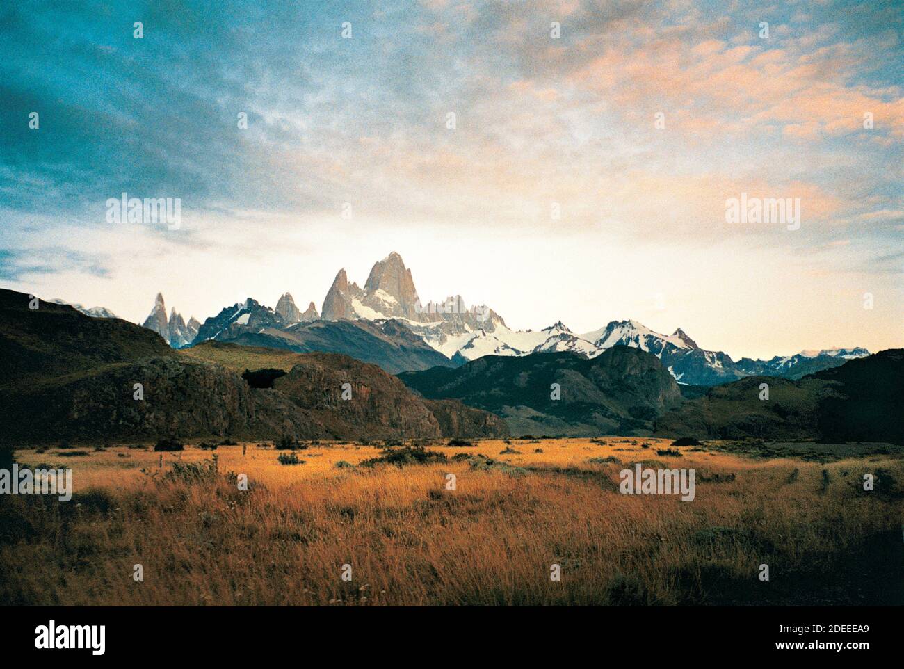 Patagonia Argentina. Fitz-Roy range (scanned from Fujichrome Provia ...