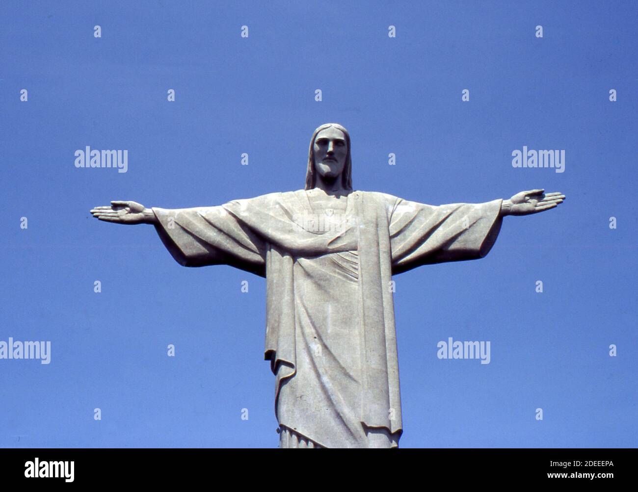 Rio de Janeiro, Brasil. The statue of Chist the Redeemeri (scanned from ...