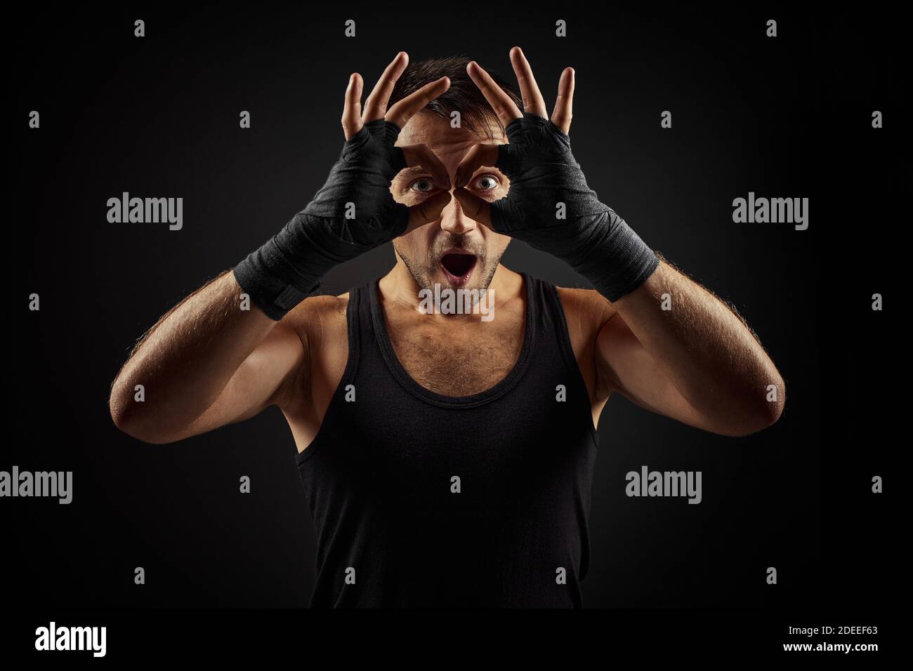 Handsome muscular fit young man hi-res stock photography and images - Alamy