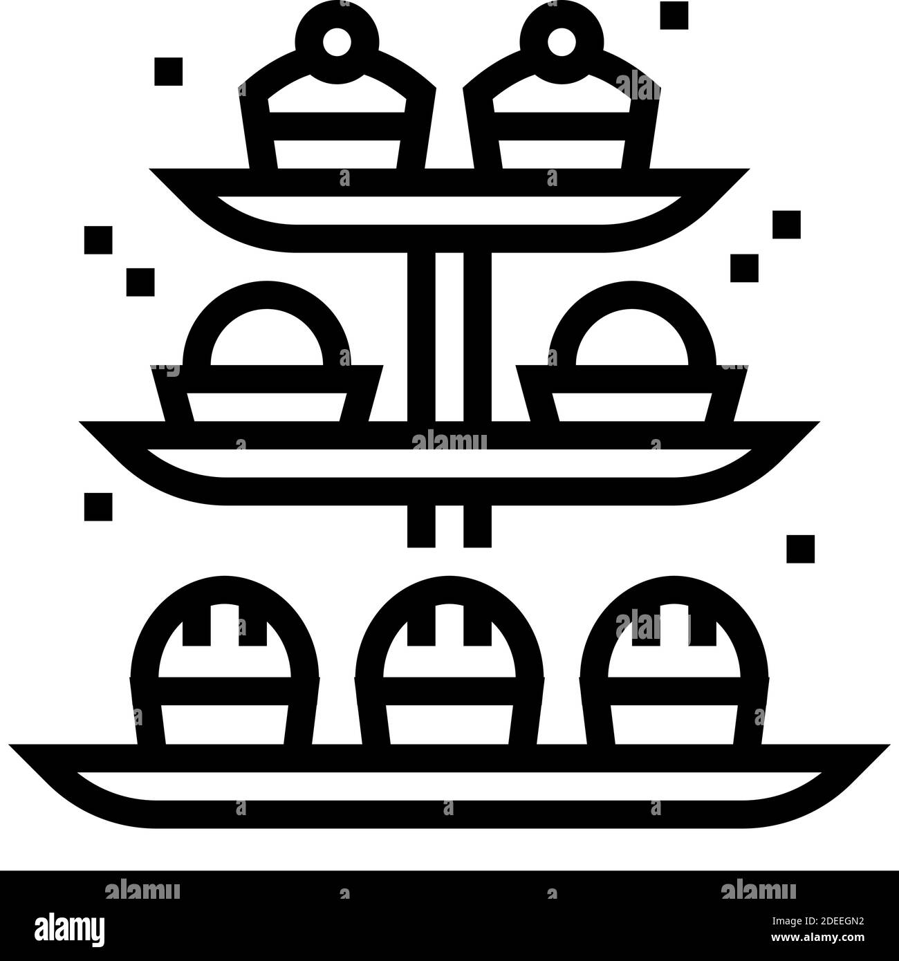 Desserts buffet Stock Vector Images - Alamy