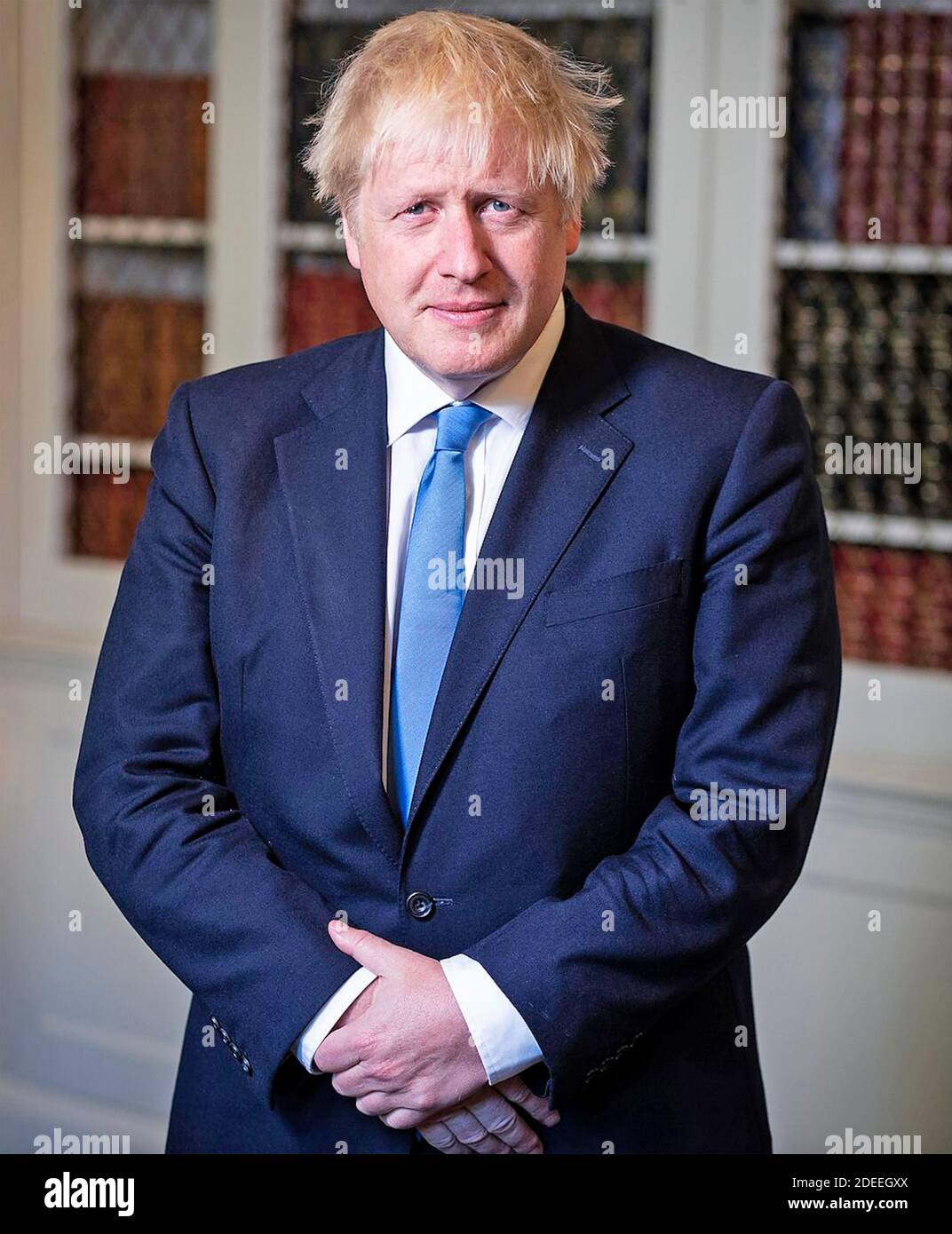 BORIS JOHNSON English Conservative politician as Prime Minister in 2019 Stock Photo