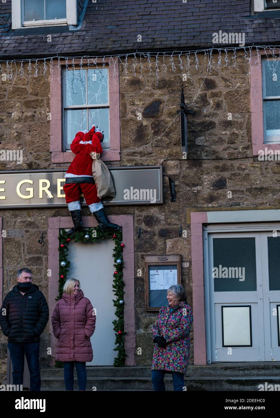 Haddington, East Lothian, Scotland, United Kingdom, 30th November 2020. Christmas decorations
