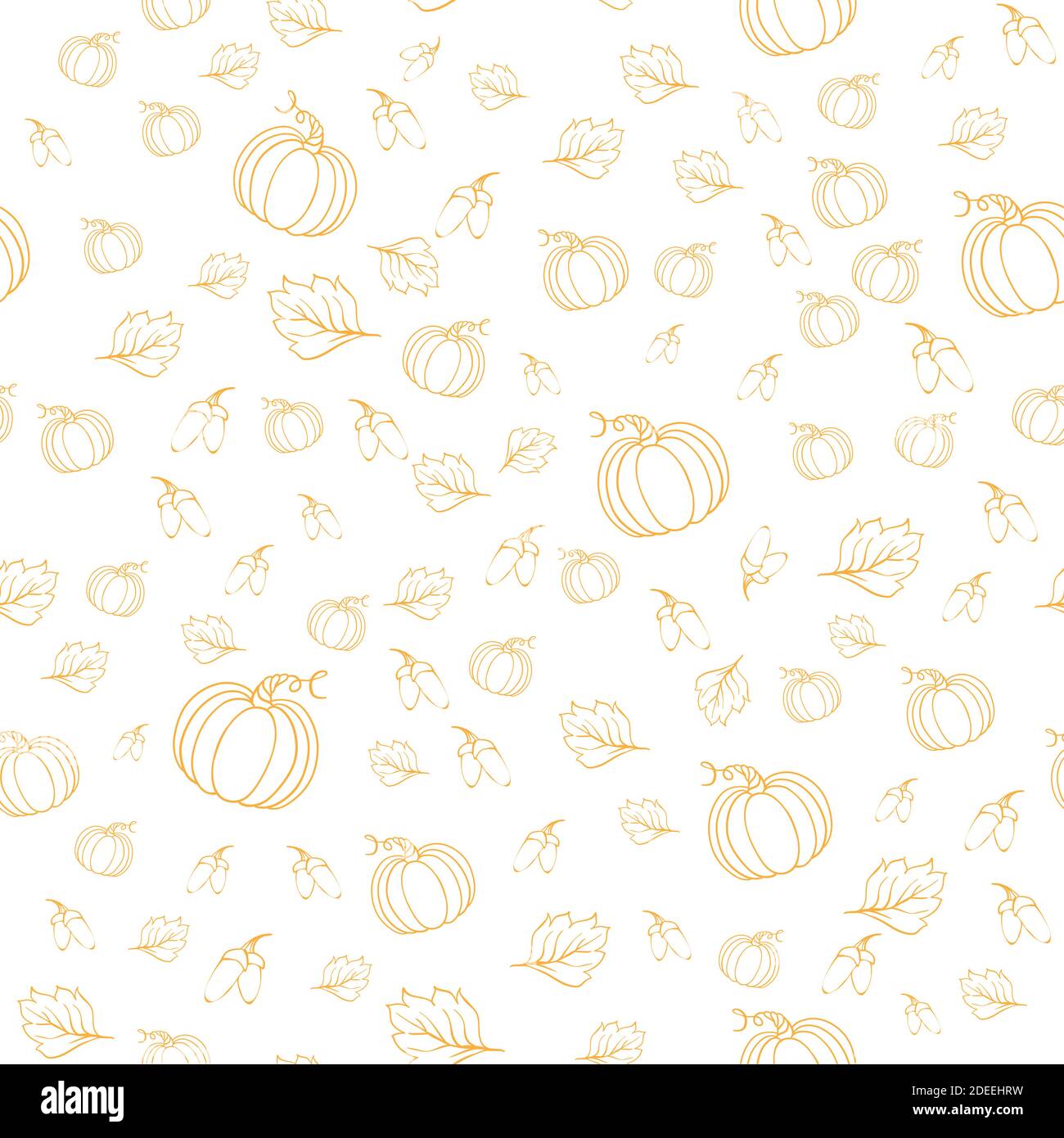 Seamless vector pattern, hand drawn floral background. Halloween collection. Stock Vector