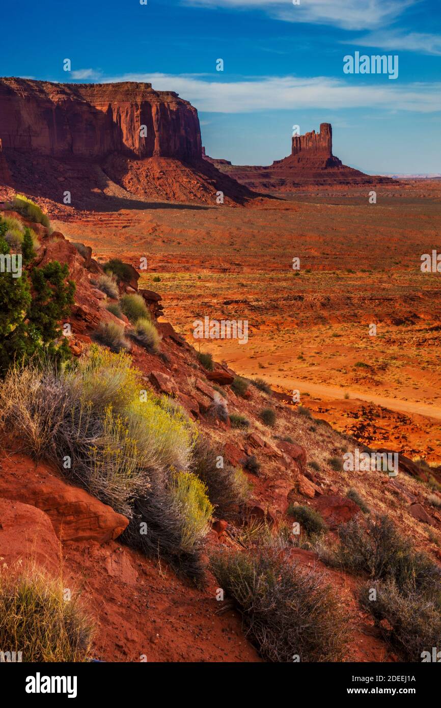 Hillside view in Monument Valley Stock Photo - Alamy
