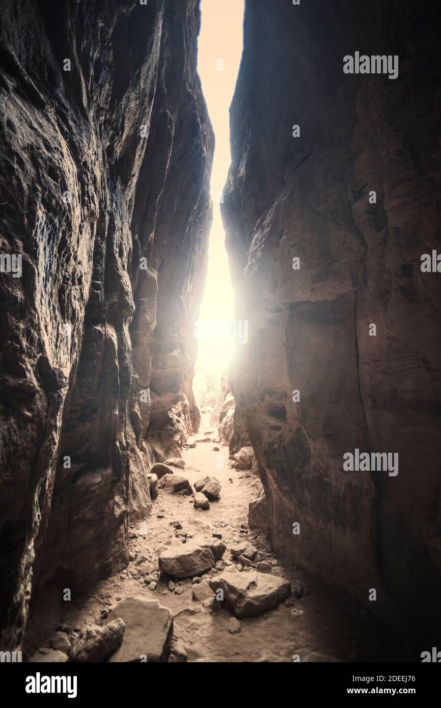 Narrow rocky canyon hi-res stock photography and images - Alamy