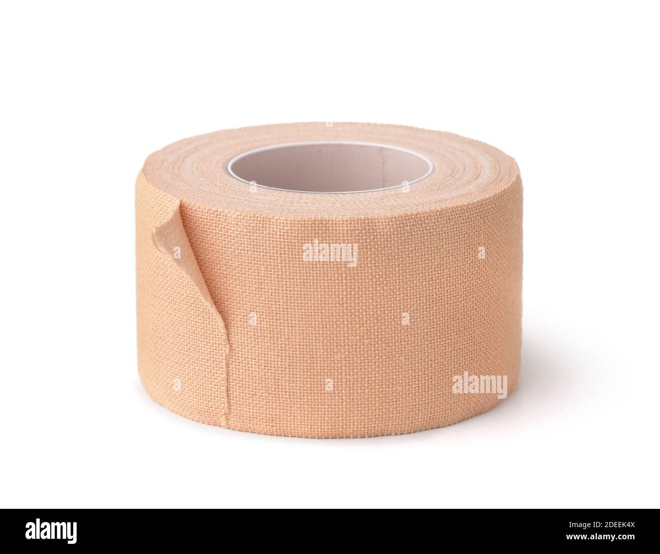 Roll of band aid tape isolated on white Stock Photo
