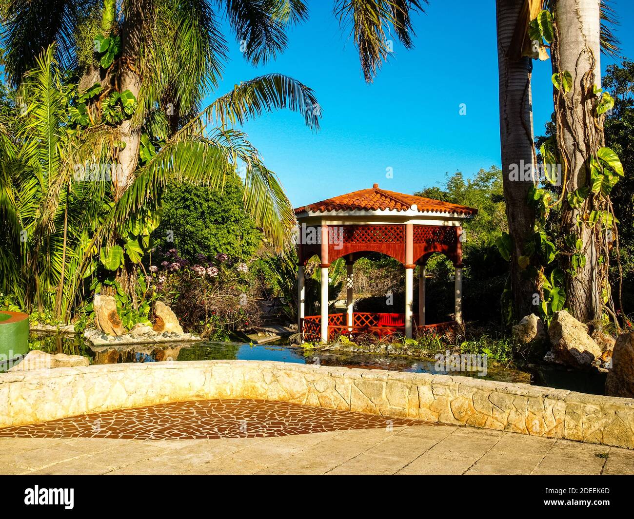 Parks and recreation - Cuba. Cuban spring - Beautiful tropical landscape Stock Photo