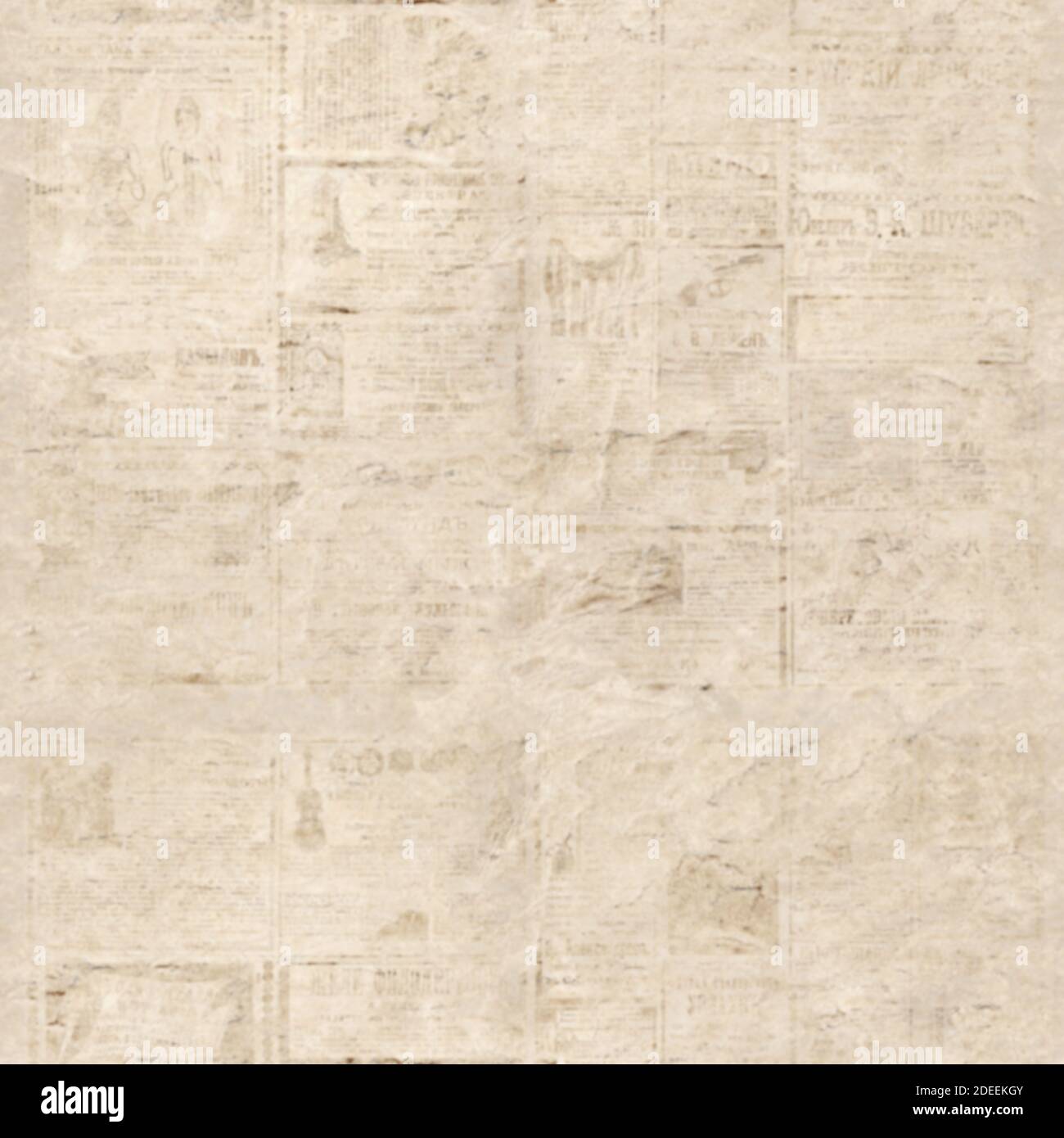 Newspaper paper grunge aged newsprint seamless pattern background