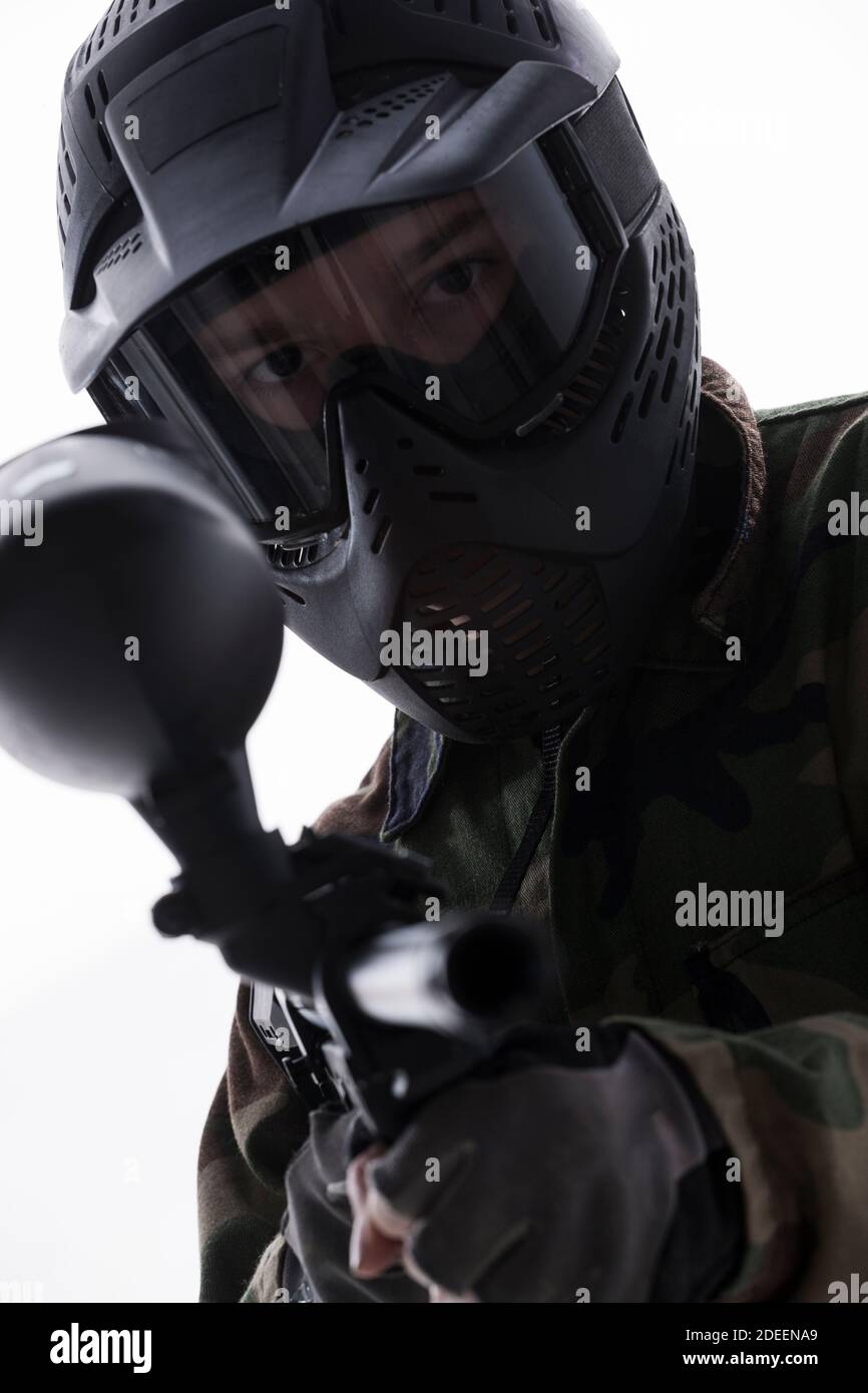 Paintball gear hires stock photography and images Alamy