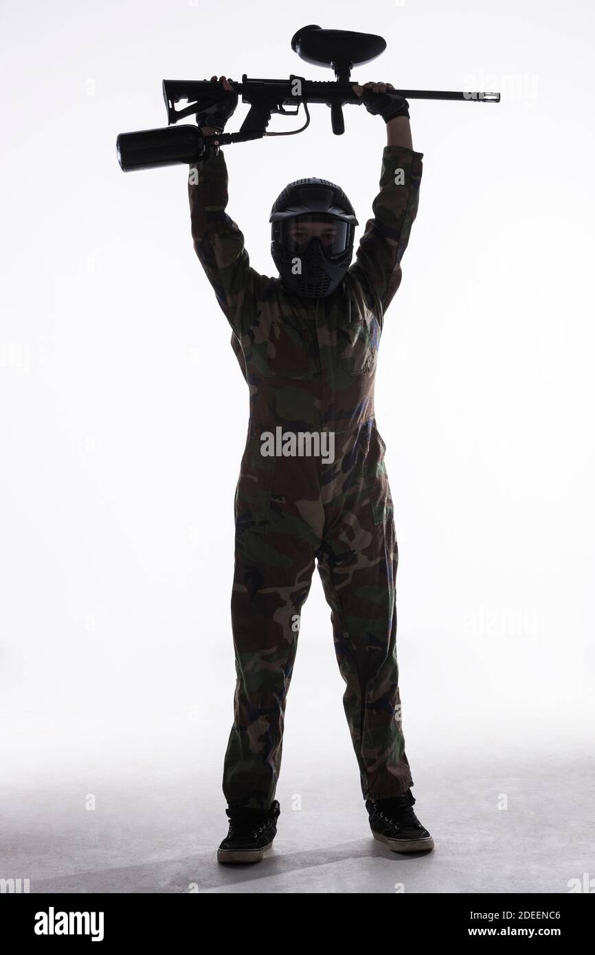 Paintball gear hires stock photography and images Alamy