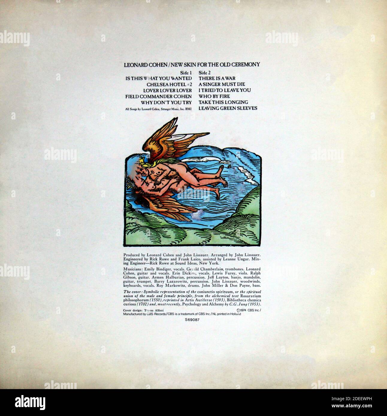 Bakterie beskydning rille Leonard Cohen: 1974. LP back cover 'New Skin For The Old Ceremony' Stock Photo - Alamy Bakterie beskydning rille Leonard Cohen: 1974. LP back cover 'New Skin For The Old Ceremony' Stock Photo - Alamy