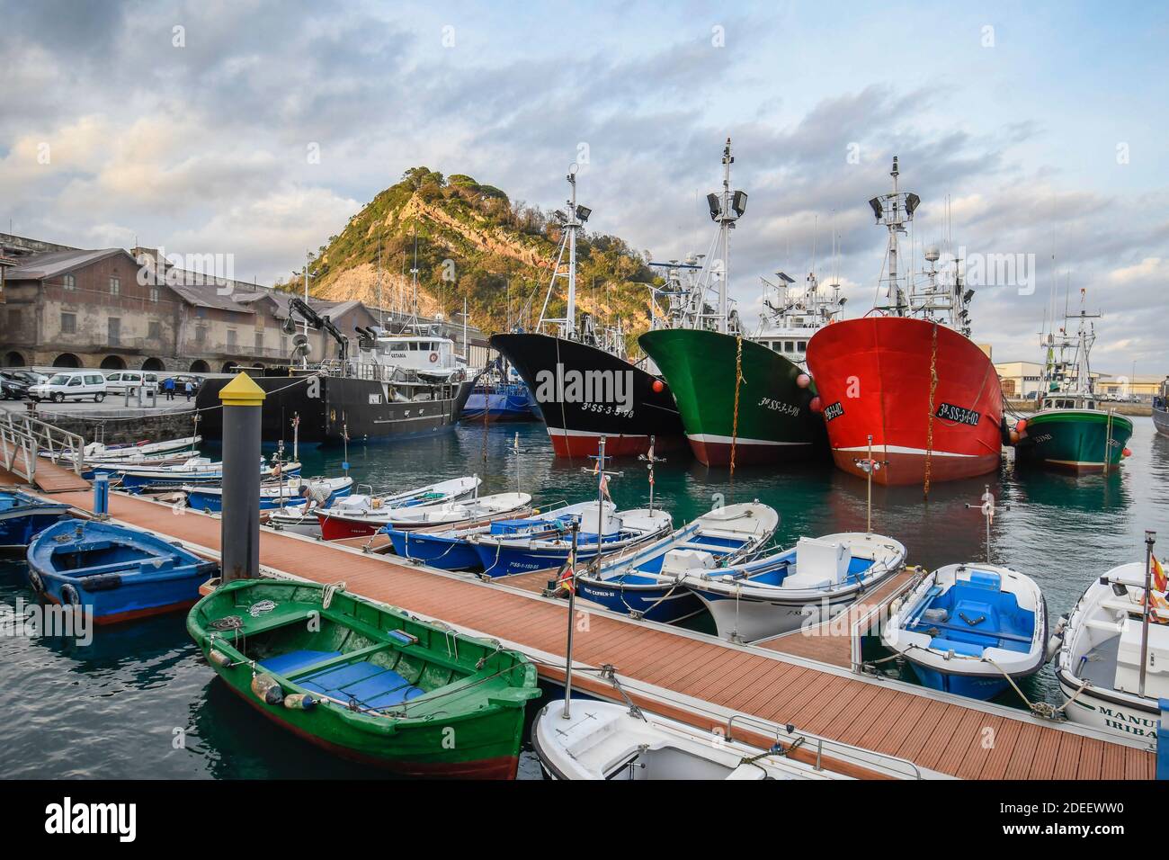 Getaria fishing port Stock Photo