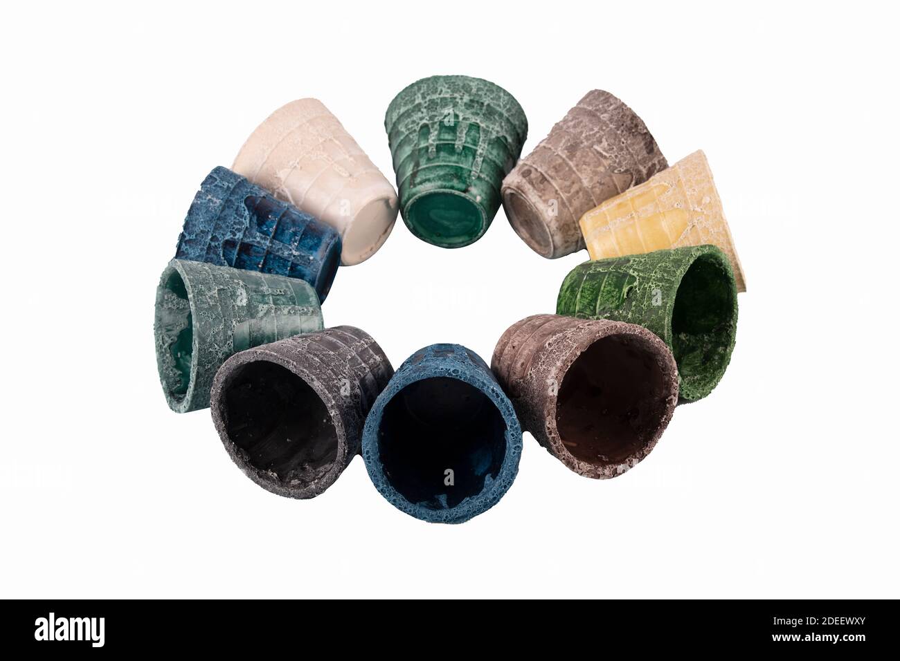 Colorful ceramic flower pots. Colorful ceramic pots on sale. Collection