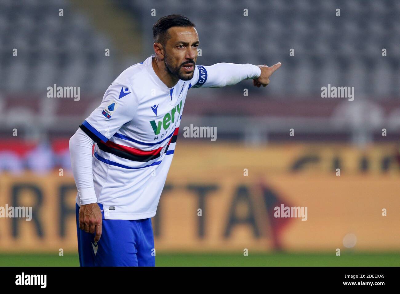 Genoa, Italy. 30 April 2022. Antonio Candreva of UC Sampdoria in action  during the Serie A football match between UC Sampdoria and Genoa CFC.  Credit: Nicolò Campo/Alamy Live News Stock Photo - Alamy