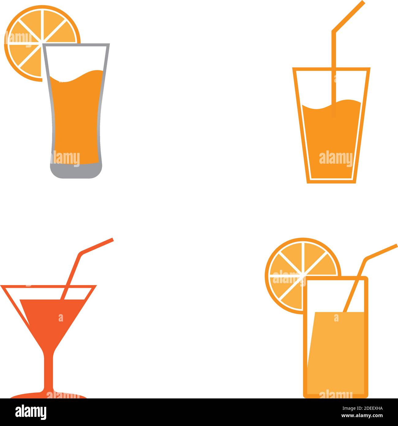 glass juice logo vector template design Stock Vector Image & Art Alamy