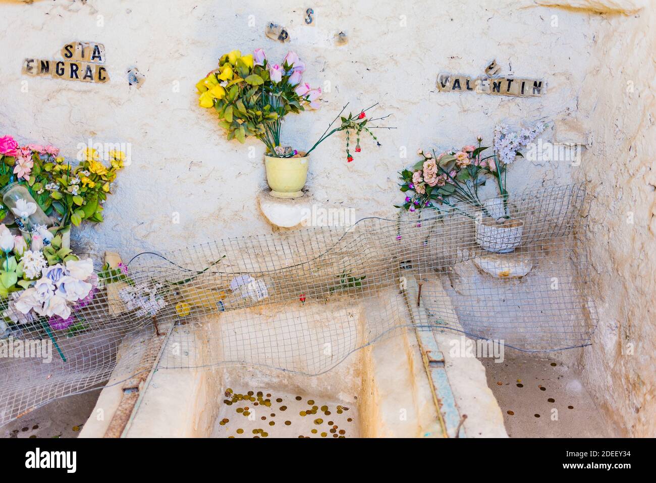 'Tumba de los Santos' 'Tomb of the Saints' place that hosted the tombs