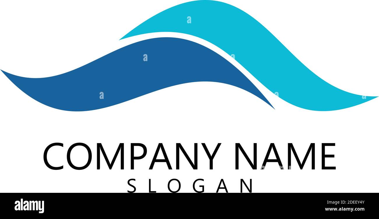 Water wave Logo design vector Template Stock Vector Image & Art - Alamy